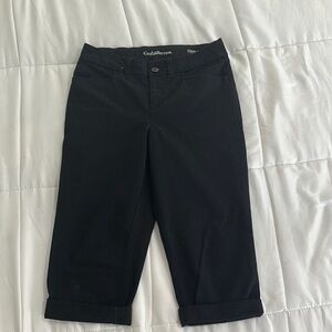 Croft & Barrow Women's Black Capri Size 4